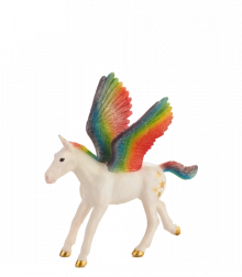 Mojo Pegasus Regenbogen-Fohlen – große Figur
