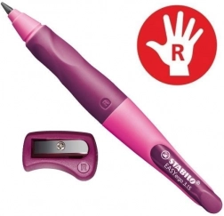 Ergonomischer Druckbleistift STABILO EASYergo 3,15 für Rechtshänder, rosa, mit Spitzer