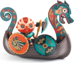 Djeco Arty Toys Figur Drak – Wikinger auf dem Schiff