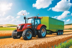 Puzzle Trefl Landwirtschaftliche Technik 100 Teile