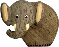 Holzmagnet Elefant von der Seite 2Kids Toys