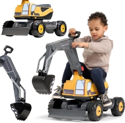 Falk Tretbagger Volvo mit drehbarer Kabine und Schaufel