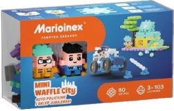 Bauset Waffle Mini - Polizeiauto und Juweliergeschäft