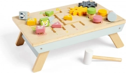 Bigjigs Toys Holz-Aktivitätstisch mit Hämmerchen