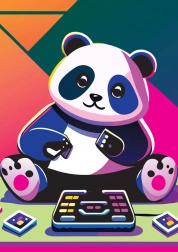 Puzzle Fröhlicher Panda 1000 Teile
