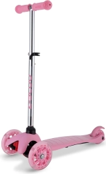 Rosa Dreirad-Roller mit LED-Rädern