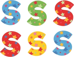 Bigjigs Toys Holzbuchstabe Sternchen S