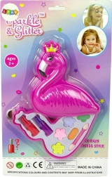 Make-up-Set Lidschatten Flamingo Lippenstifte