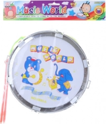 Plastiktrommel mit Tiermotiven für Kinder