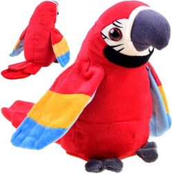 Sprechender Plüschpapagei mit Aufnahmefunktion – Rot