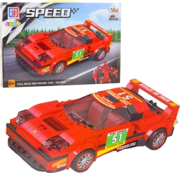 2-in-1-Bausatz Rennwagen und Roboter mit Aufziehantrieb, 329 Teile