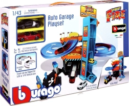 Bburago Downhill-Autogarage mit Abfahrt und Aufzug 1:43