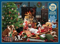 Puzzle Weihnachtswelpen 500 Teile Cobb Hill