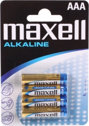 Alkalische Batterien Maxell AAA LR03 1,5 V – 4 Stk.