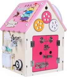 Aktivitätsbrett Häuschen für Kinder 2Kids Toys – Rosa