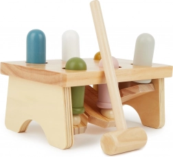 Bieco Holz-Klopfbank mit Hammer