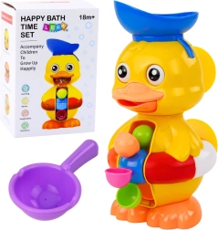 Interaktives Bade-Spielzeug Ente mit Wasserrad und Saugnäpfen