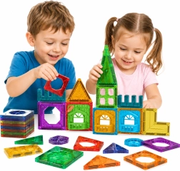 Woopie magnetische 3D-Bausatz Burg, 30 Teile