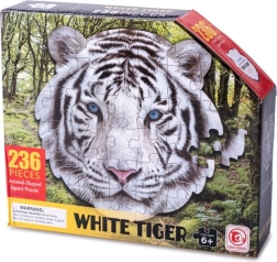 Konturenpuzzle Weißer Tiger 236 Teile