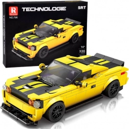 Technische Bausteine 336 Teile + Aufkleber Gelbes Sportauto ZA5260