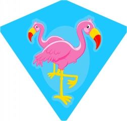 Flugdrachen Flamingo 68 × 73 cm