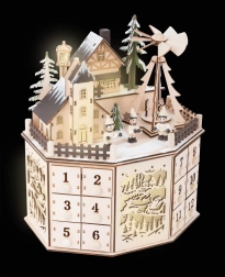 Adventskalender mit Weihnachtspyramide Small Foot