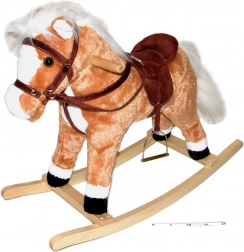 Schaukelpferd mit Effekten, braun