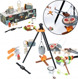 Holz-Camping-Set 45 Stück