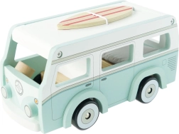 Le Toy Van Holz-Retro-Wohnwagen mit Surfbrett