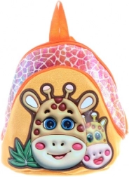 Kinder 3D-Rucksack Giraffe, orange