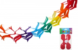 Bunte Papiergirlande 3 m