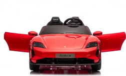 Elektrisches Kinderauto PORSCHE Taycan Turbo S – rot