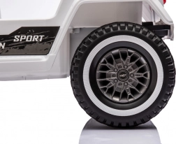 Elektrisches Kinderauto Mountain Off-Road weiß