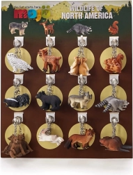 Mojo-Display mit 72 Schlüsselanhängern – Waldtiere