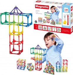 Woopie Magnetisches Konstruktionsspielzeug für Kinder 110 Teile