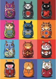 Puzzle Magnolia Catryoshky 1000 Teile