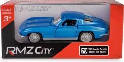Metallmodell RMZ City Chevrolet Corvette Stingray Split Window 1963 1:35 blau