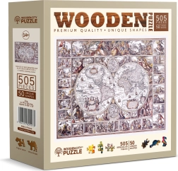 Holzpuzzle WOODEN CITY Karte des Zeitalters der Entdeckungen 505 Teile