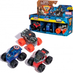 Monster Jam Mini Jams – Set mit 3 Mini-Trucks MARVEL: Winter Soldier, Captain America, War Machine
