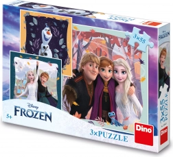 Puzzle Disney Frozen Fröhlicher Herbst 3x55 Teile