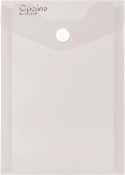 Hülle mit Druckknopf A6 hoch Opaline transparent