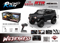 RC-Auto WILDERNESS 1:10, schwarz, wasserdicht, LED-Beleuchtung
