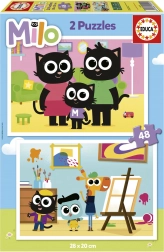 Puzzle Milo 2x48 Teile von EDUCA