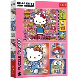 Puzzle 2x200 Hello Kitty und Freunde