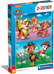 Puzzle 2×20 Teile Paw Patrol