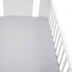 Jersey-Spannbettlaken für Kinderbett NEW BABY 120 × 60 cm grau