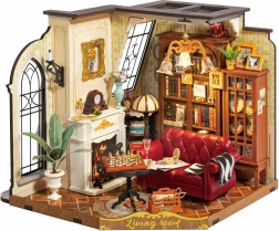 Rolife DIY 3D Holzpuzzle Wohnzimmer mit LED-Beleuchtung