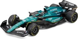 Bburago 1:43 Formula 1 Aston Martin AMR23 #18 Lance Stroll – Metallmodell mit Fahrer in Geschenkbox