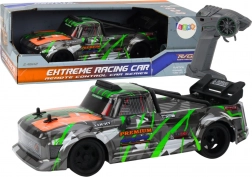 RC-Auto 1:16 mit Silikonrädern für Drifts, grau‑grün