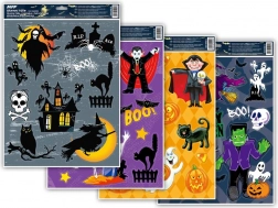 Fensterfolie Halloween mit Glitzer